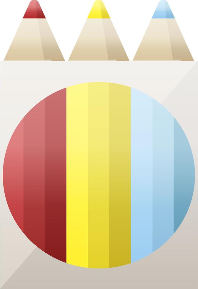pak van kleur potloden grafisch vector illustratie icoon