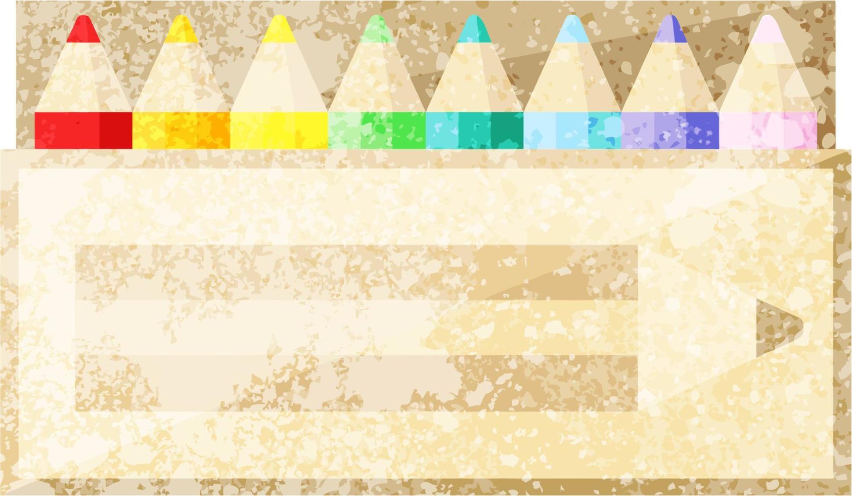 pak van kleur potloden grafisch vector illustratie icoon