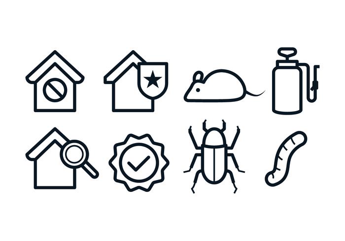 Gratis Pest Control Icons vector