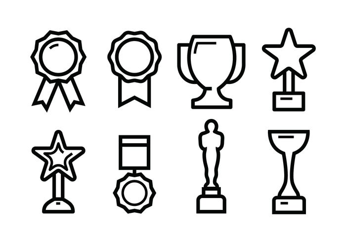 Gratis Award Icon Set vector