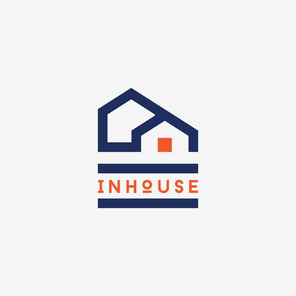 gemakkelijk huis constructie bedrijf logo ontwerp symbool icoon vector