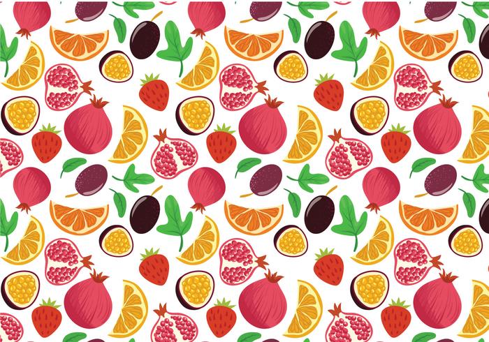 Gratis Fruitpatroonvectoren vector