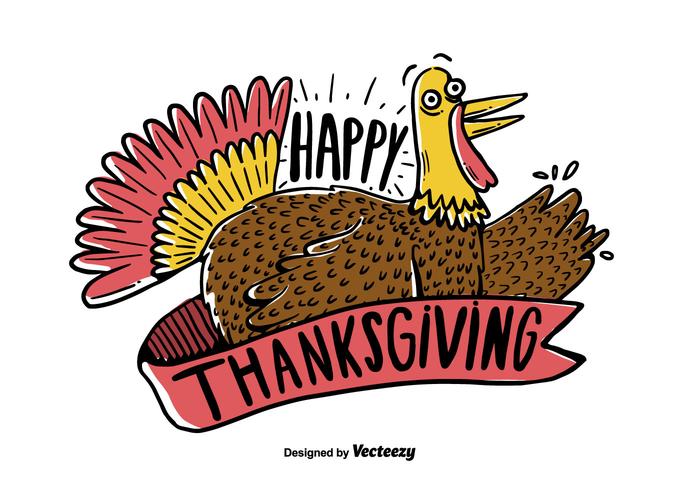 Thanksgiving kalkoen vector