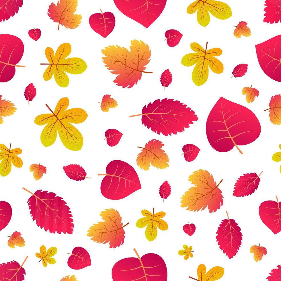 herfst naadloos achtergrond met esdoorn- kleurrijk bladeren. ontwerp voor vallen seizoen affiches, omhulsel papieren en vakantie decoraties. vector illustratie