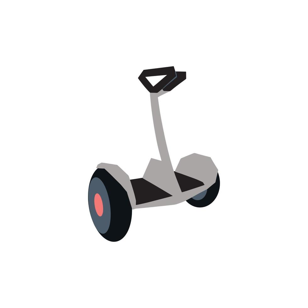 elektrisch gyroscooter vector illustratie. hand- getrokken groen vervoer in gemakkelijk hedendaags stijl