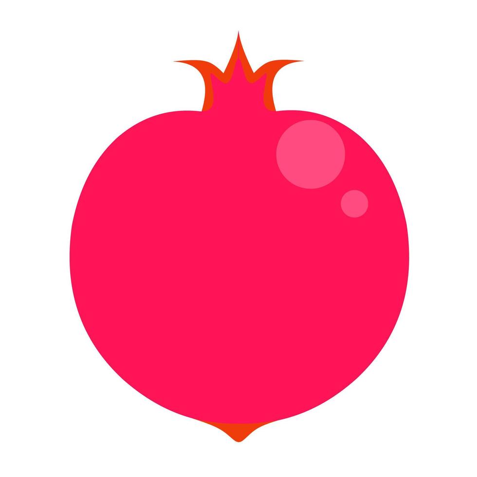 vector illustratie van een rood granaatappel. geïsoleerd Aan een wit achtergrond. Super goed voor fruit drinken logo