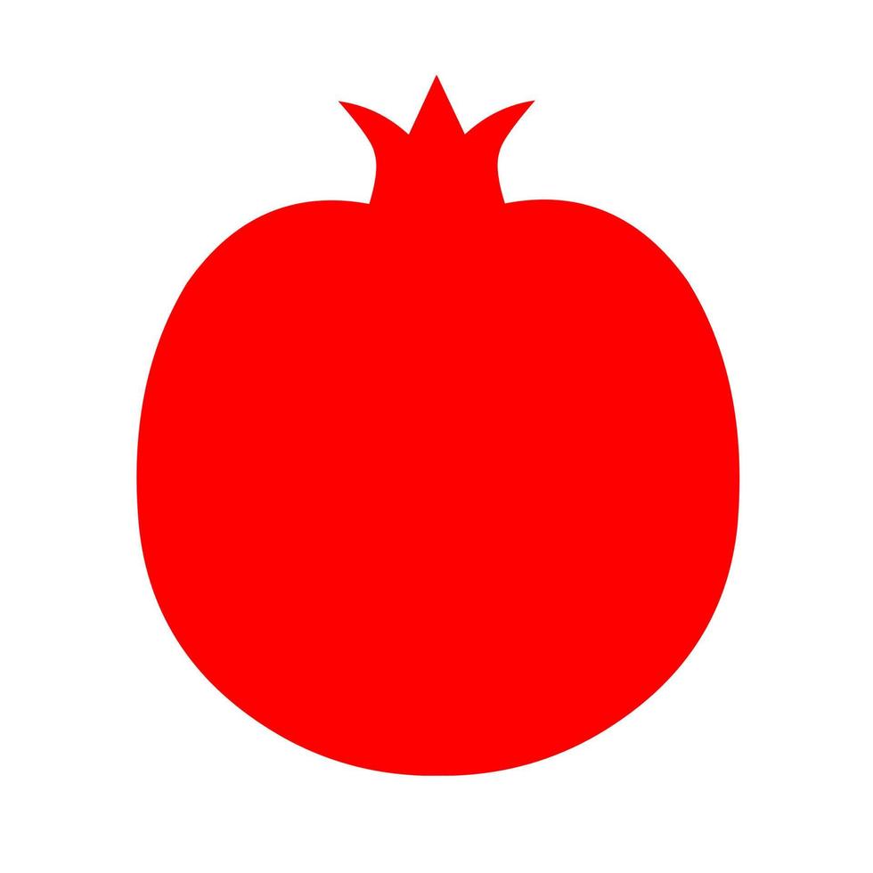 rood granaatappel icoon Aan een wit achtergrond. vector illustratie