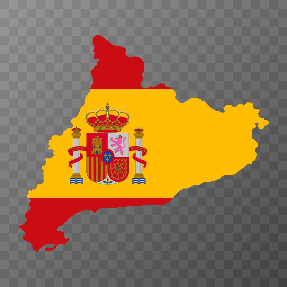 Catalonië kaart, Spanje regio. vector illustratie.