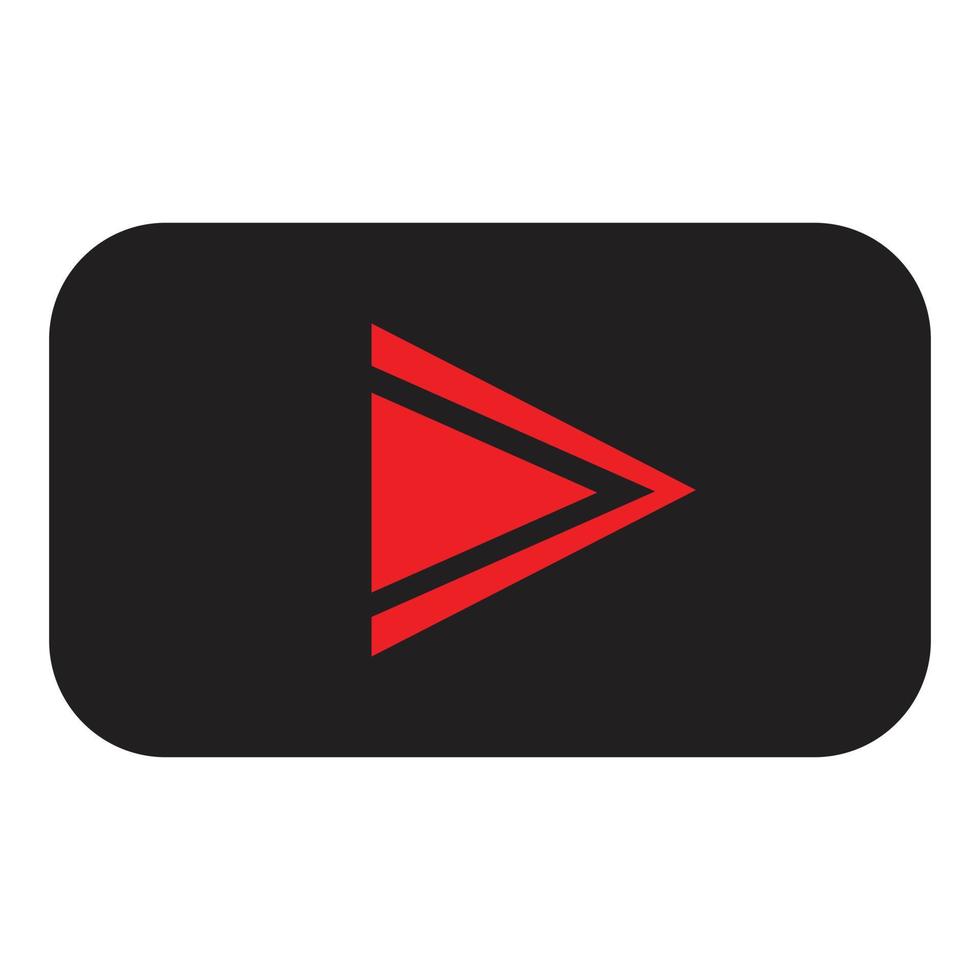 illustratie van Speel knop youtube vector