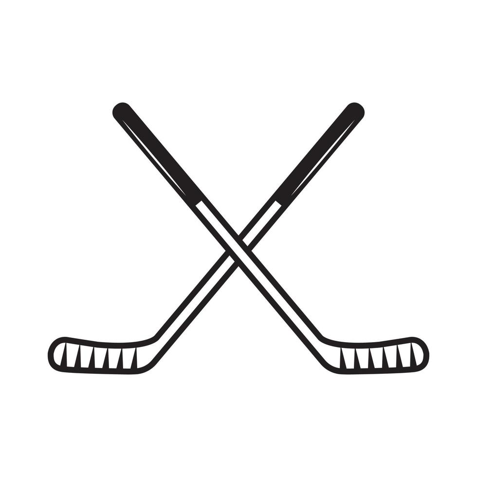 wijnoogst retro winter sport hockey stok. kan worden gebruikt Leuk vinden embleem, logo, insigne, label. markering, poster of afdrukken. monochroom grafisch kunst. vector illustratie. gravure