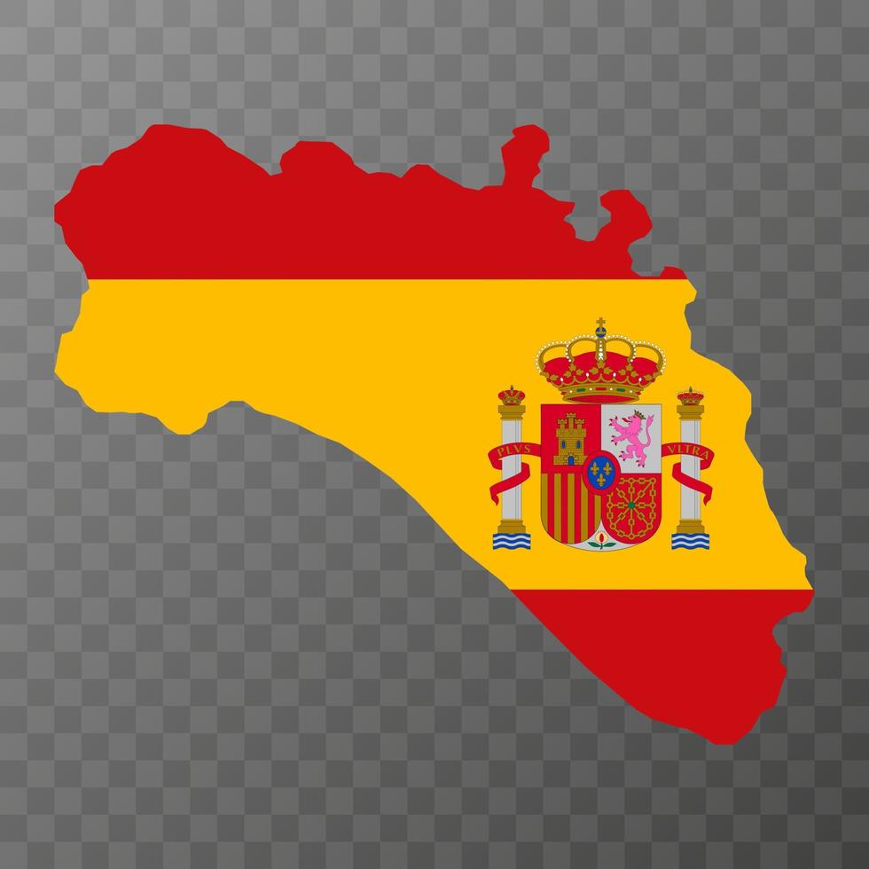 Minorca kaart, Spanje regio. vector illustratie.