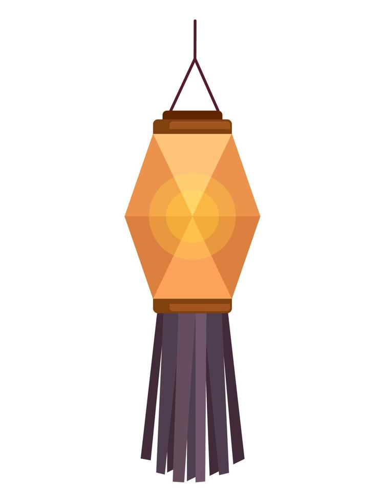 diwali papier lamp hangende vector