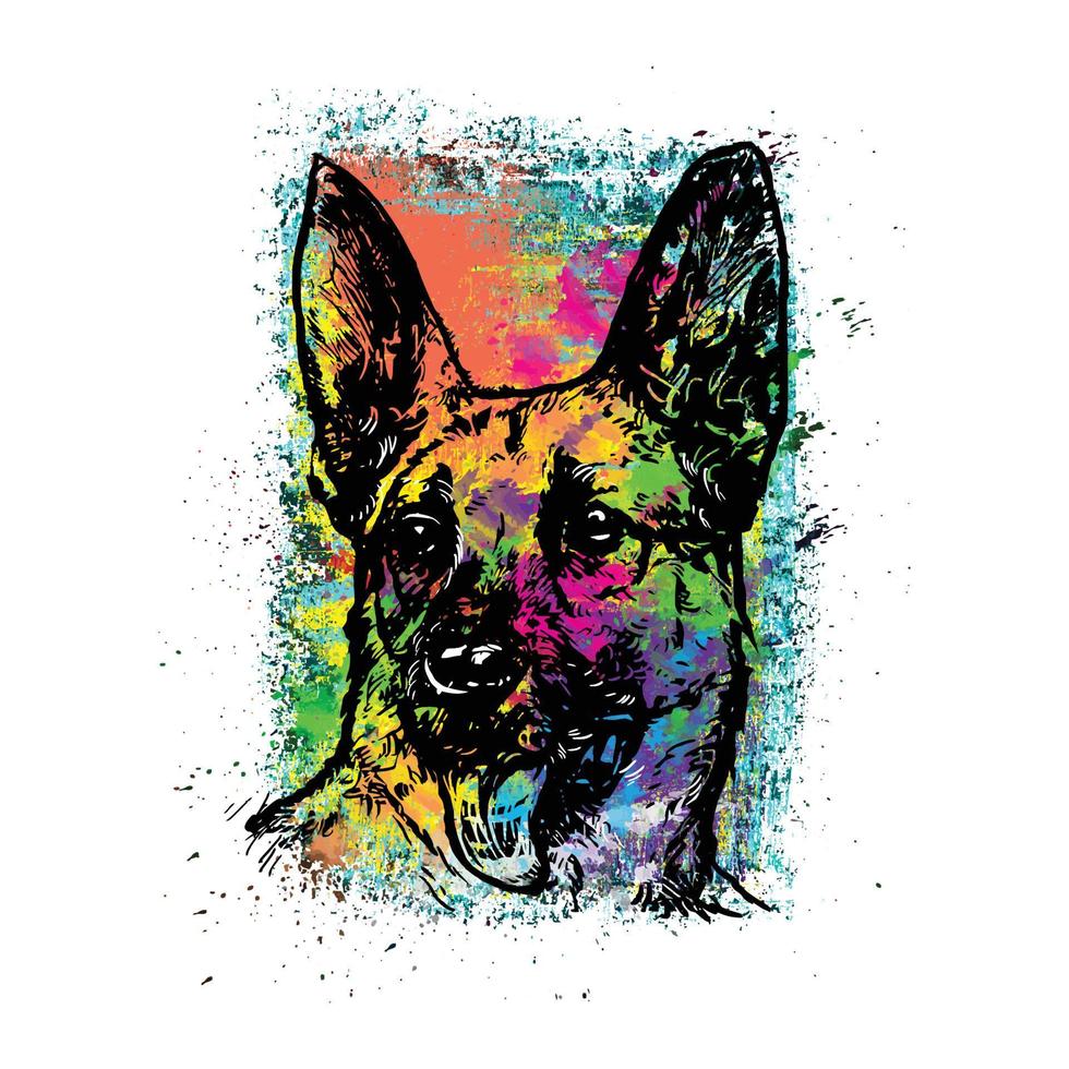 hond t overhemd ontwerp. kan worden gebruikt voor t-shirt afdrukken, mok afdrukken, kussens, mode afdrukken ontwerp, kinderen dragen, baby douche, groet en ansichtkaart. t-shirt ontwerp vector