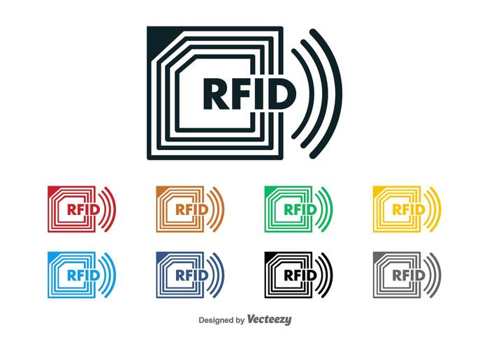 Rfid chip vector logo