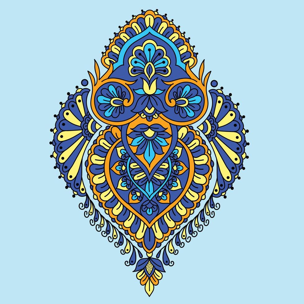 traditioneel Indisch paisley ontwerp. vector