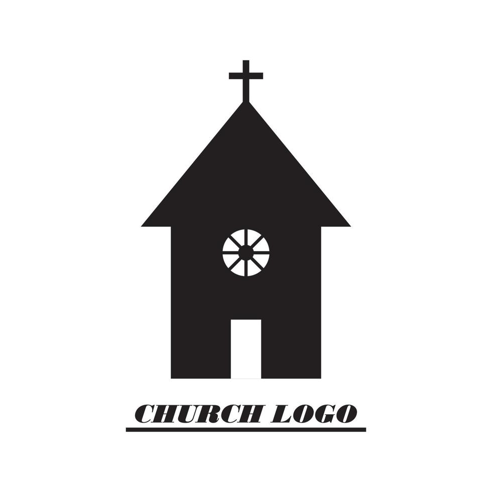 kerk logo icoon vector ontwerp, deze vector kan worden gebruikt voor logo's, pictogrammen, banners en anderen