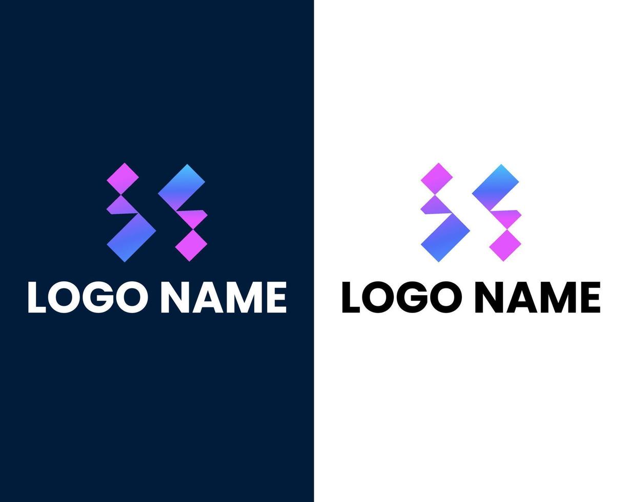letter s en e moderne logo ontwerpsjabloon vector