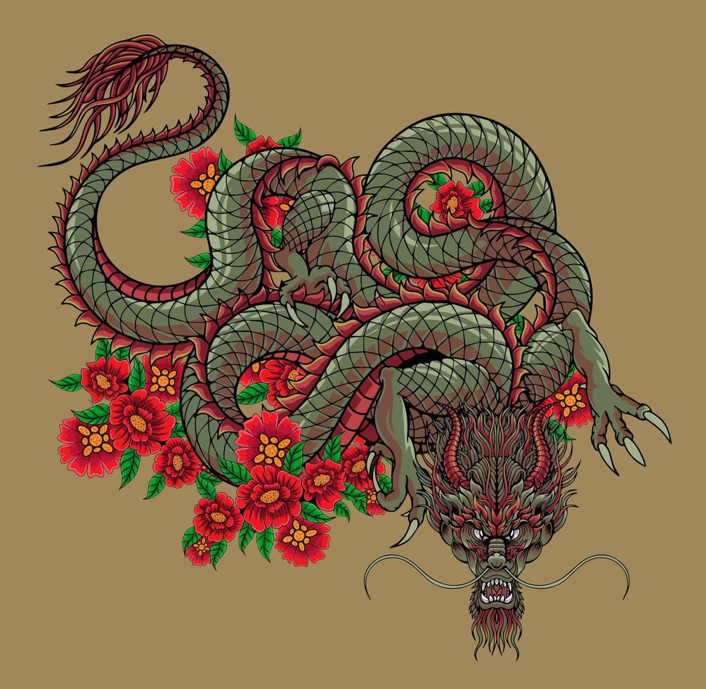 chinese draak illustratie vector