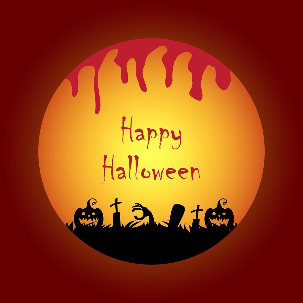 gelukkig halloween dag achtergrond ontwerp vector