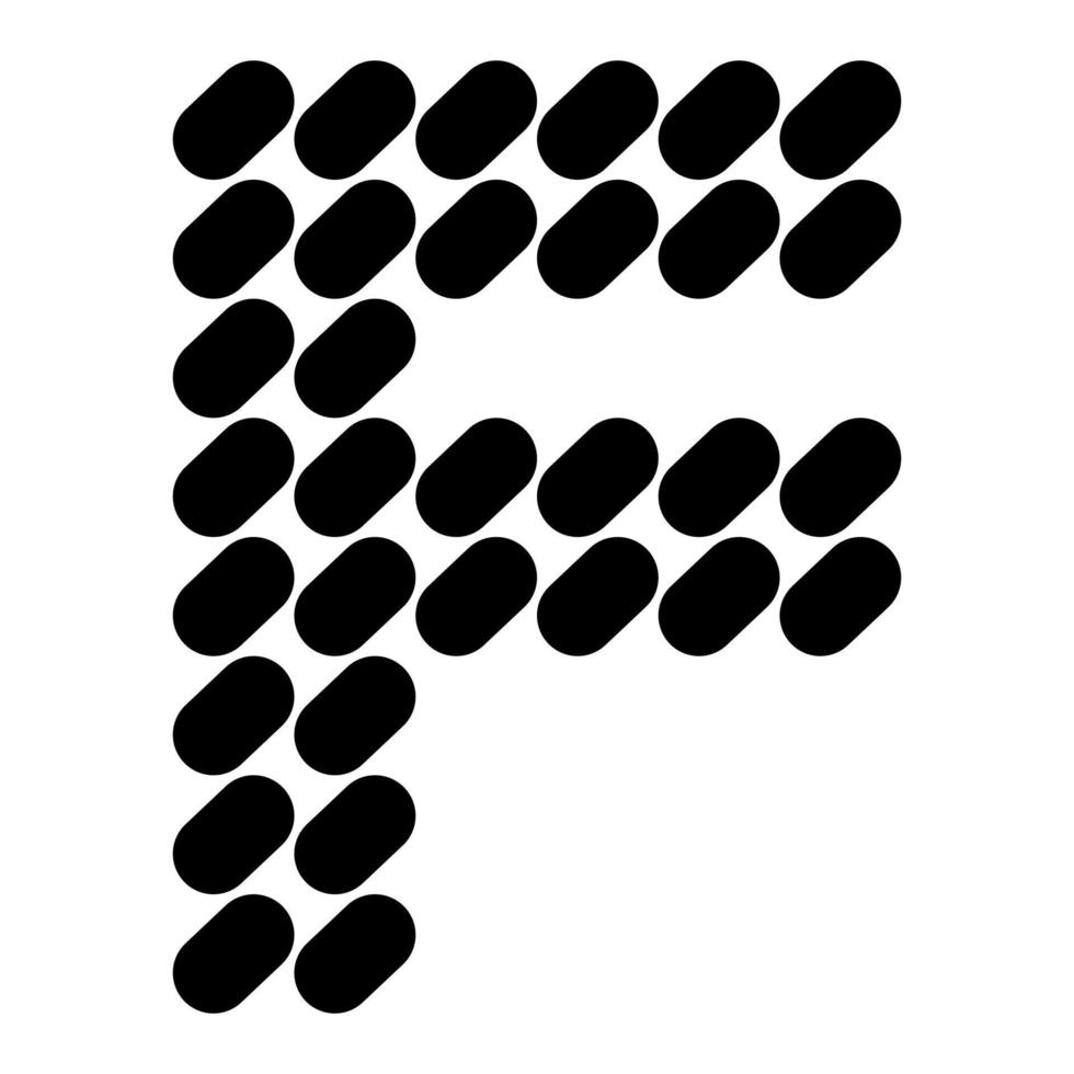 gemakkelijk brief f logo ontwerp. vector