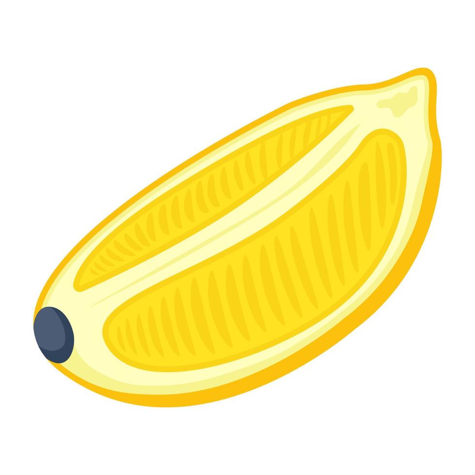 modern vlak illustratie van citroen vector
