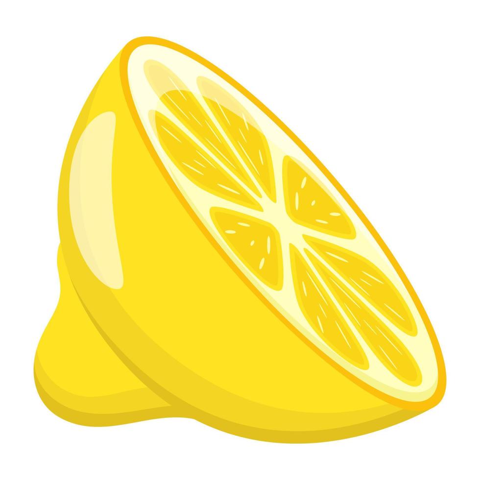 modern vlak illustratie van citroen vector