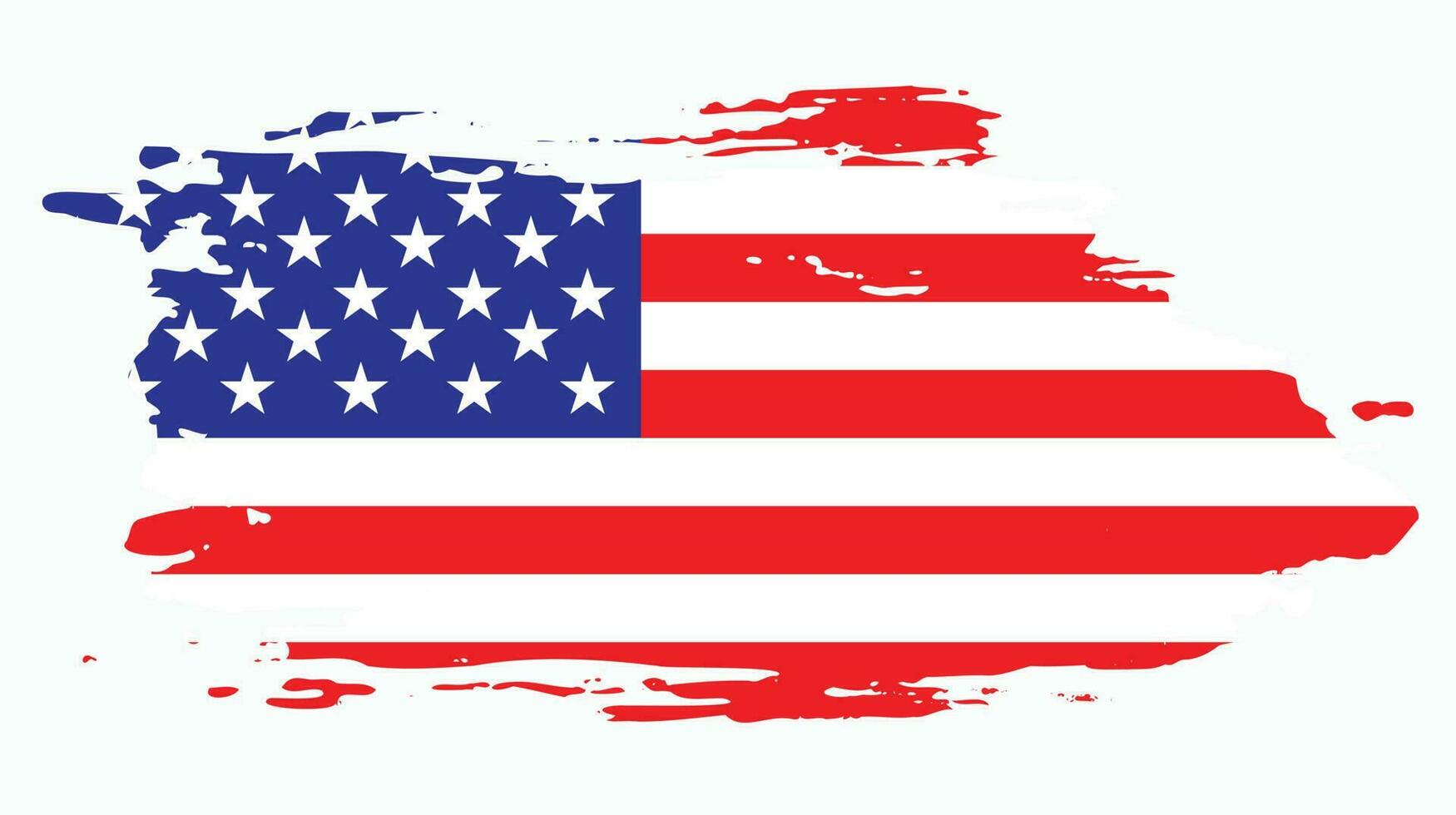 abstract Amerika grunge structuur vlag ontwerp vector