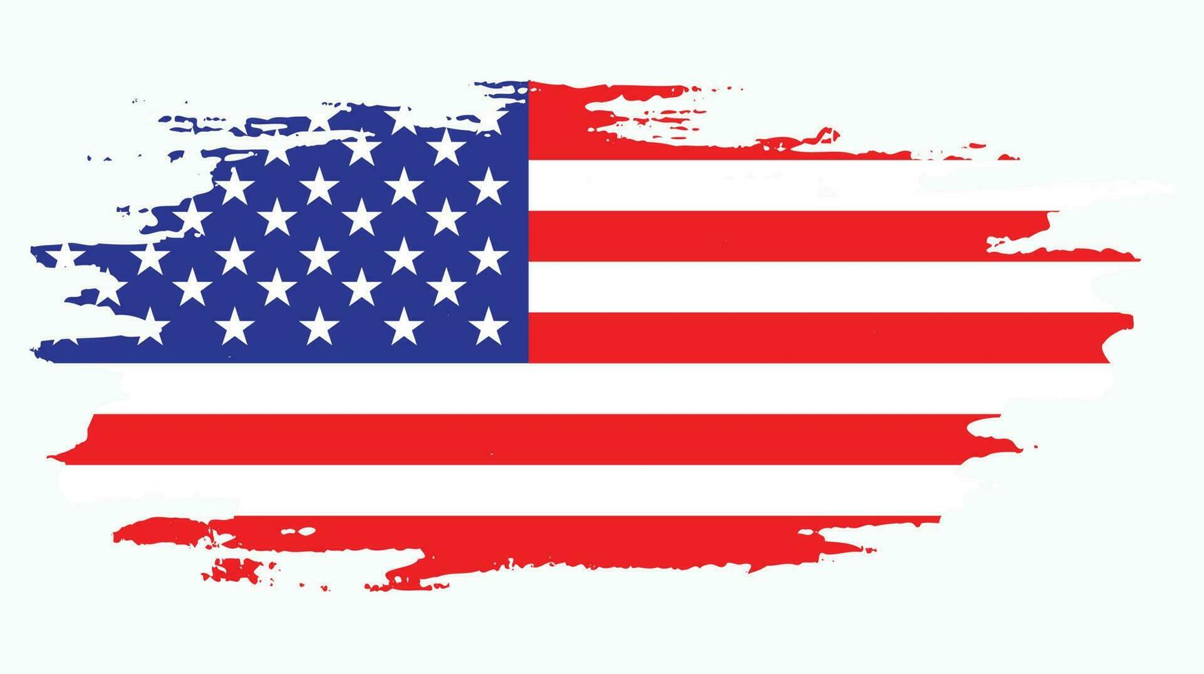 professioneel Verenigde Staten van Amerika grunge vlag vector