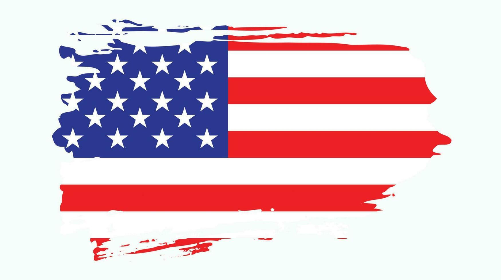 vervaagd grungy stijl Amerikaans vlag vector