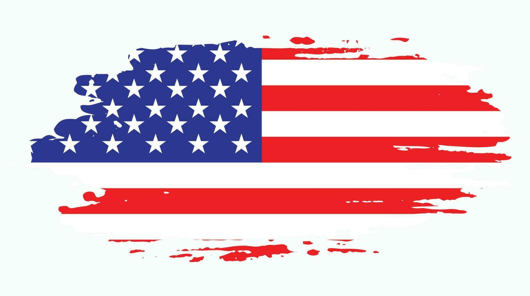 Verenigde Staten van Amerika plons vlag vector
