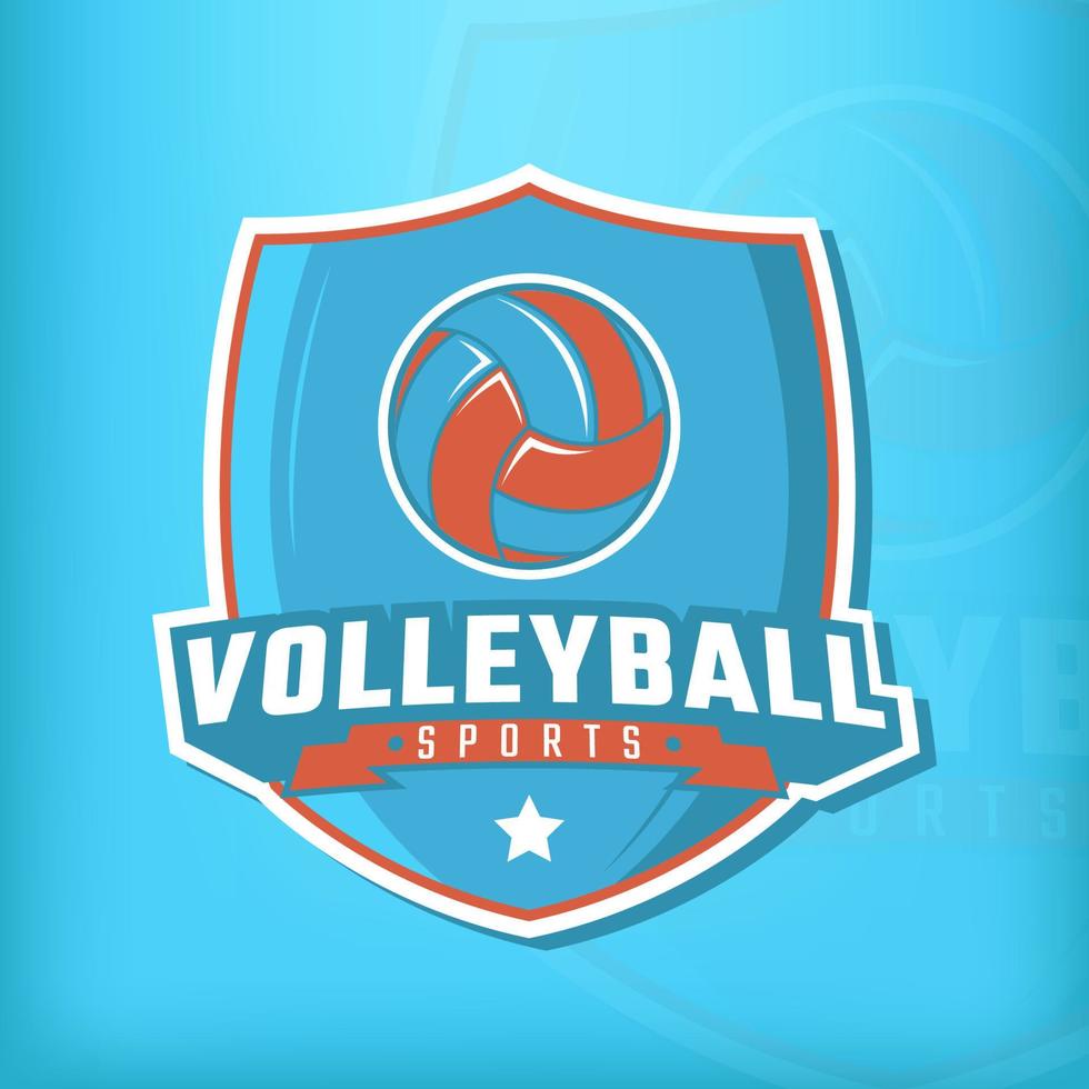 volleybal sport- logo voor team en club vector