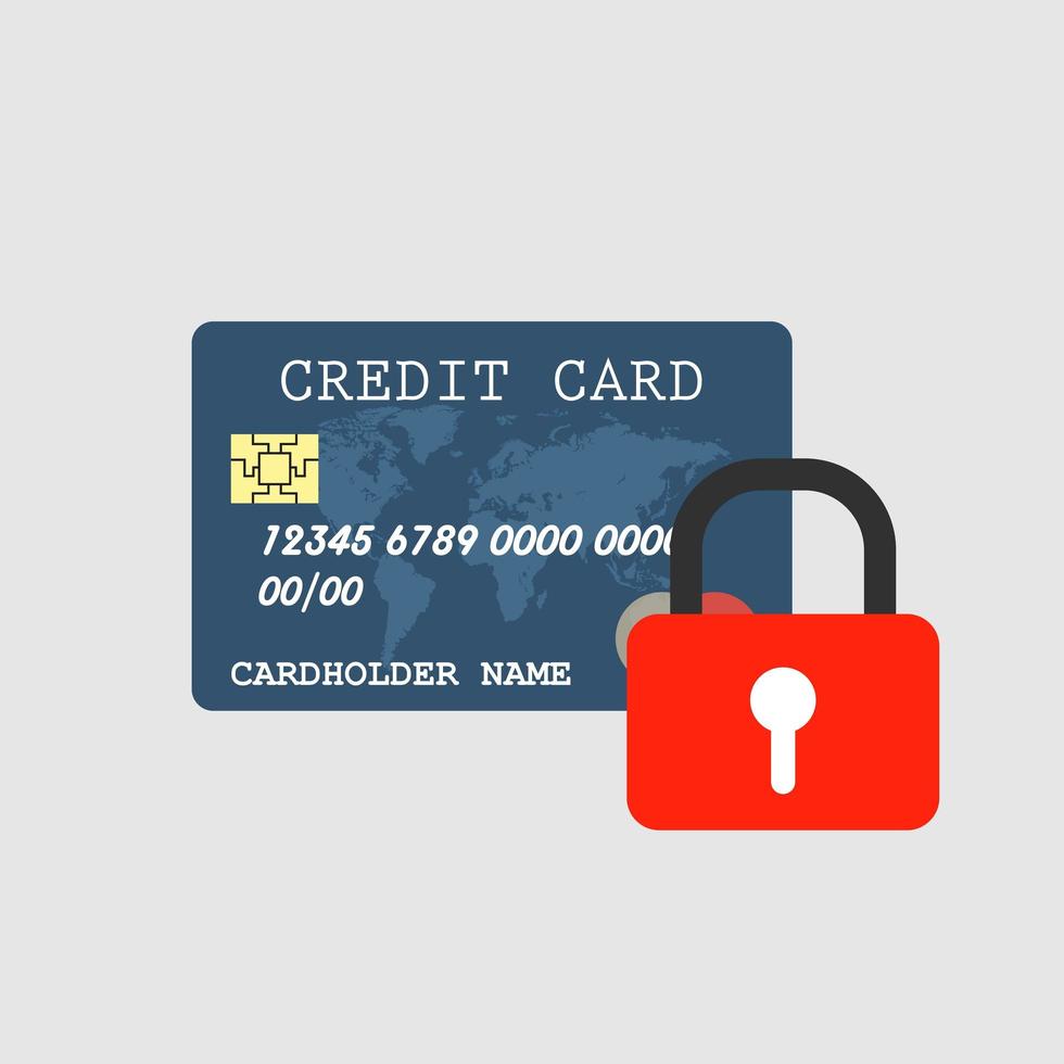 creditcard beveiliging vector