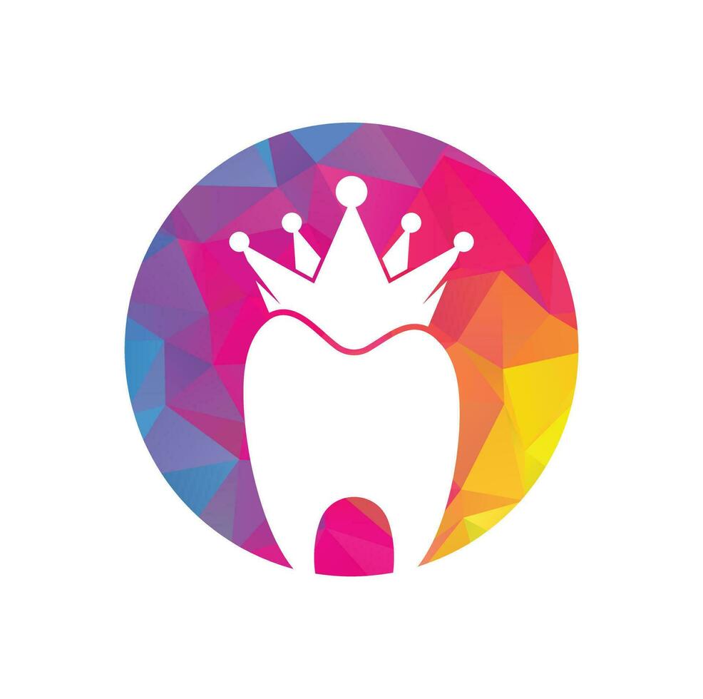 koning tandheelkundig logo ontwerpen concept vector. tandheelkundig Gezondheid logo symbool. vector