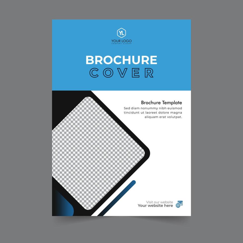 zakelijke brochureomslag jaarverslagomslag, boekomslag of flyerontwerp. presentatie van de folder. catalogus met abstracte geometrische achtergrond. moderne publicatie poster tijdschrift, lay-out, sjabloon, vector