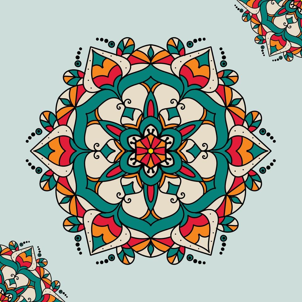 kleurrijke mandala-kunst vector