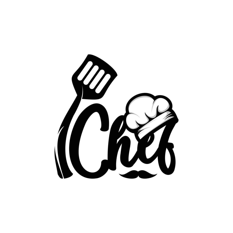 chef restaurant voedsel vector logo