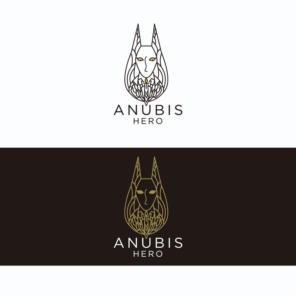 Anubis logo icoon vector beeld