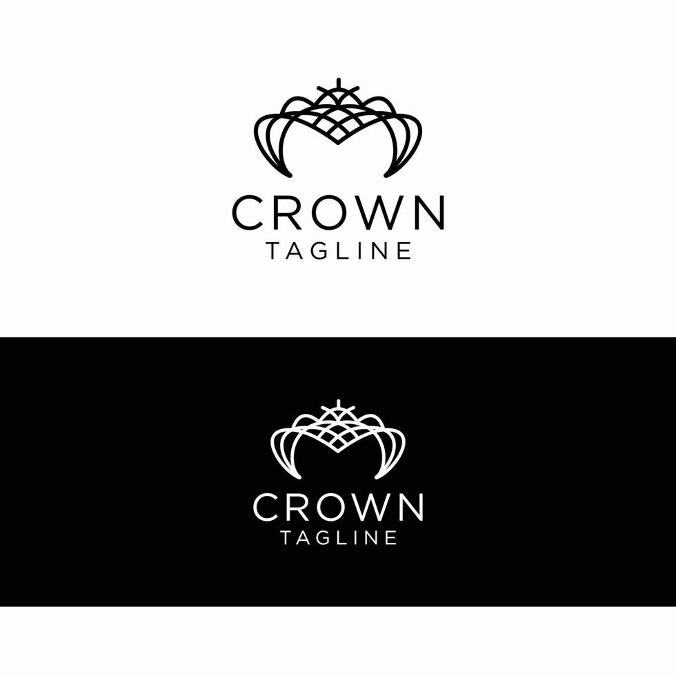 kroon logo ontwerp icoon sjabloon vector