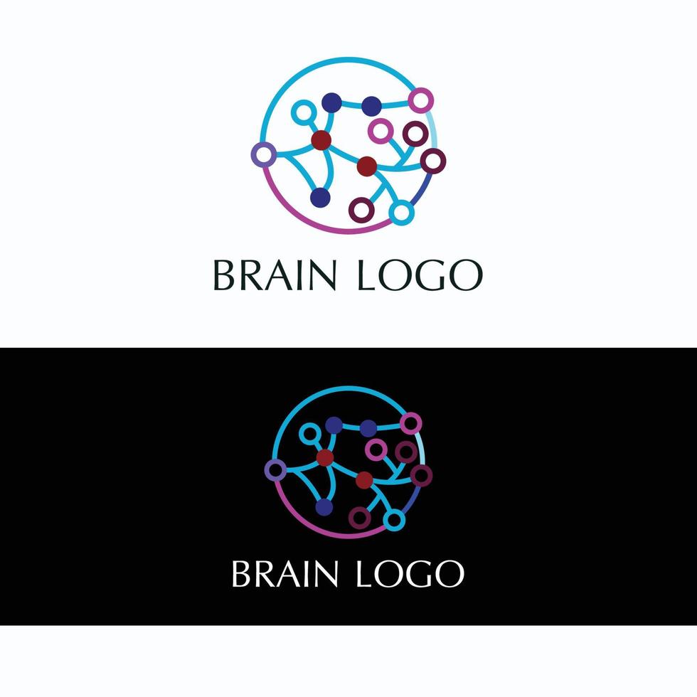 hersenen logo icoon vector beeld