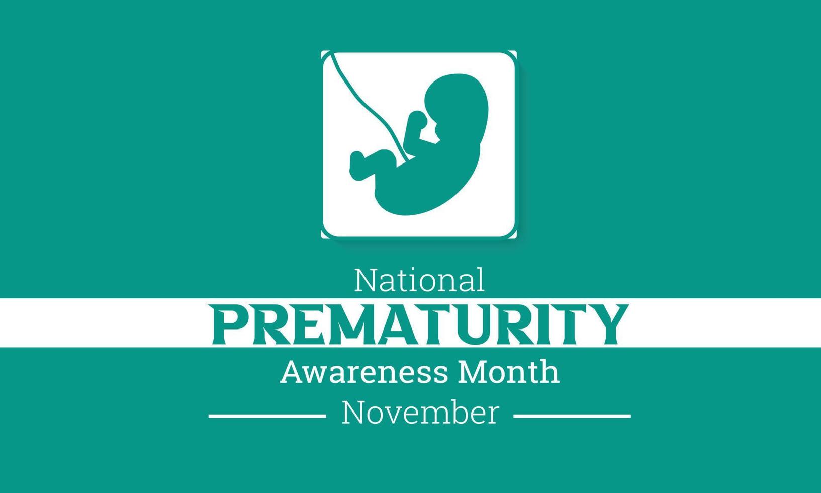 25 nationaal prematuriteit ontzag maand november vector