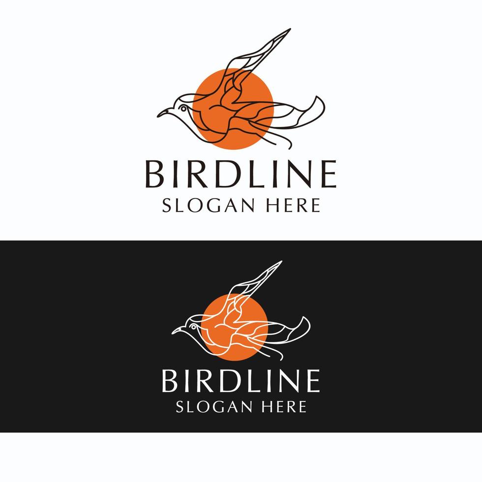vogel logo ontwerp icoon sjabloon vector