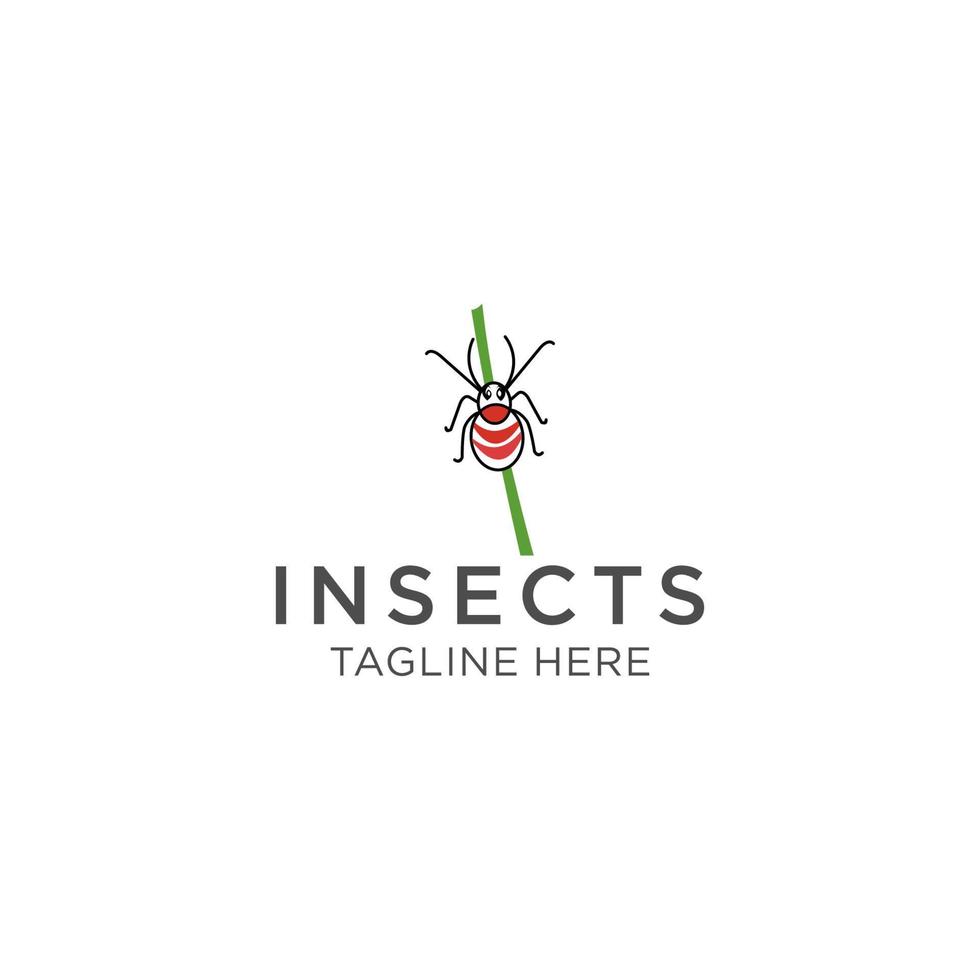 insect logo icoon vector beeld