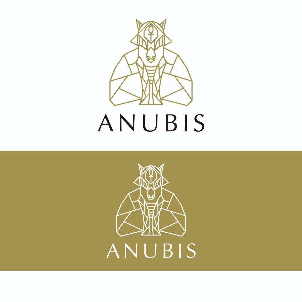 Anubis logo icoon vector beeld