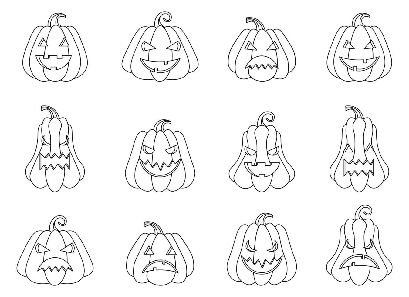 halloween pompoen vector ontwerp illustratie geïsoleerd Aan wit achtergrond