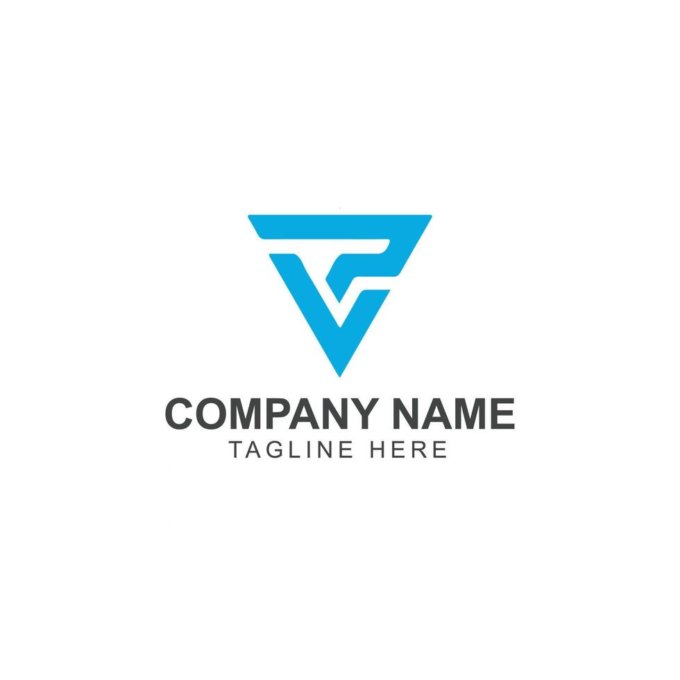 vp of pv logo monogram initialen brief concept. vp of pv brief logo sjabloon. vector