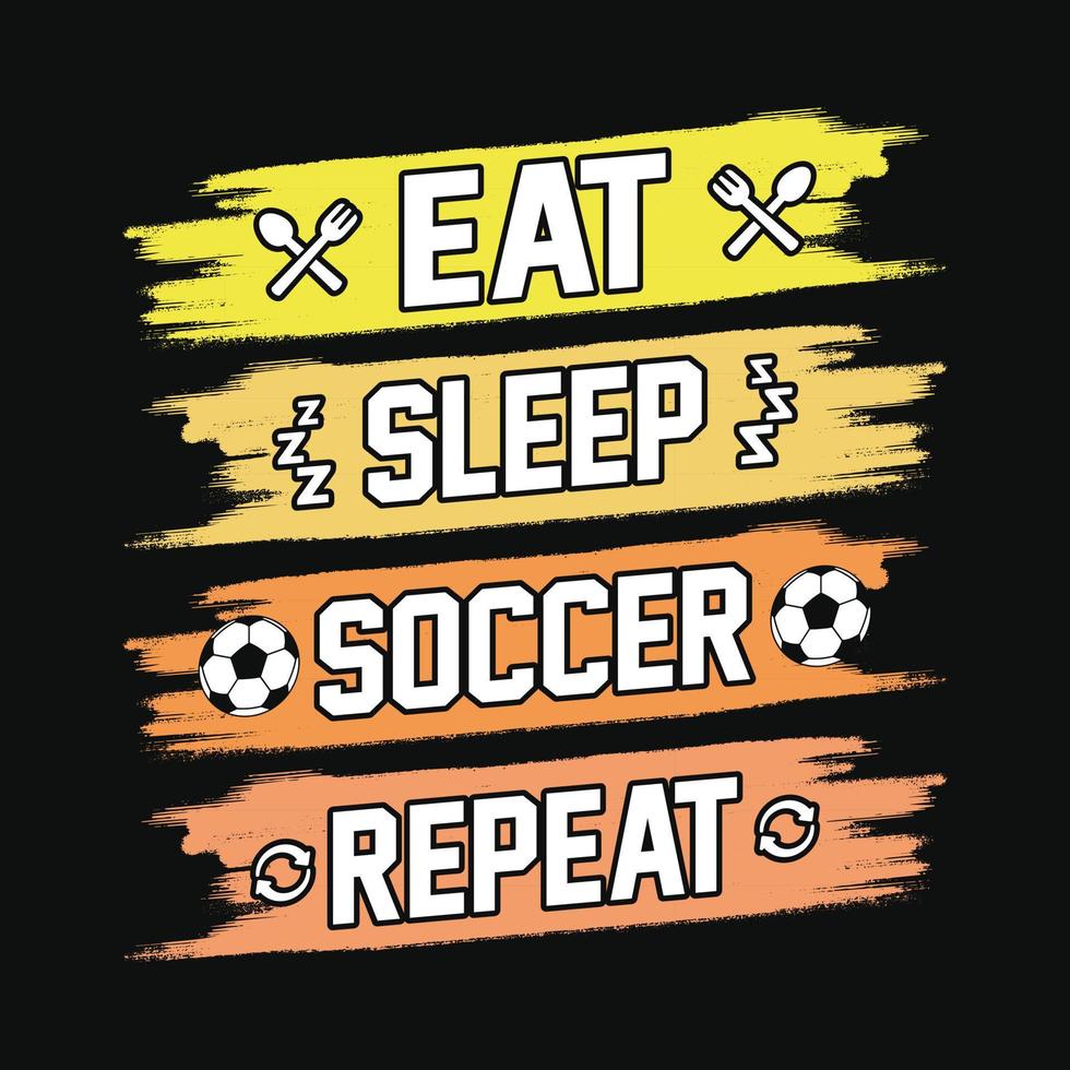 eten slaap voetbal herhaling - Amerikaans voetbal citaten t shirt, vector, poster of sjabloon. vector