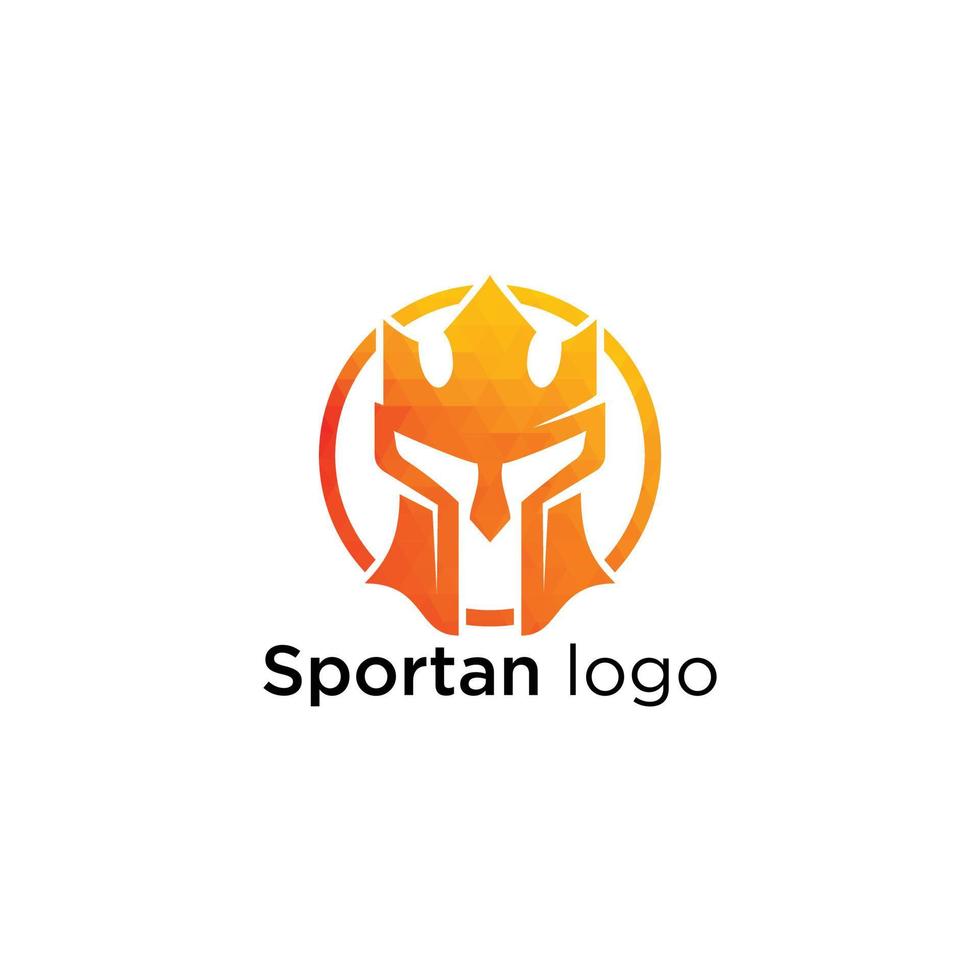 spartaans krijgers logo sjabloon. vector ontwerp illustratie