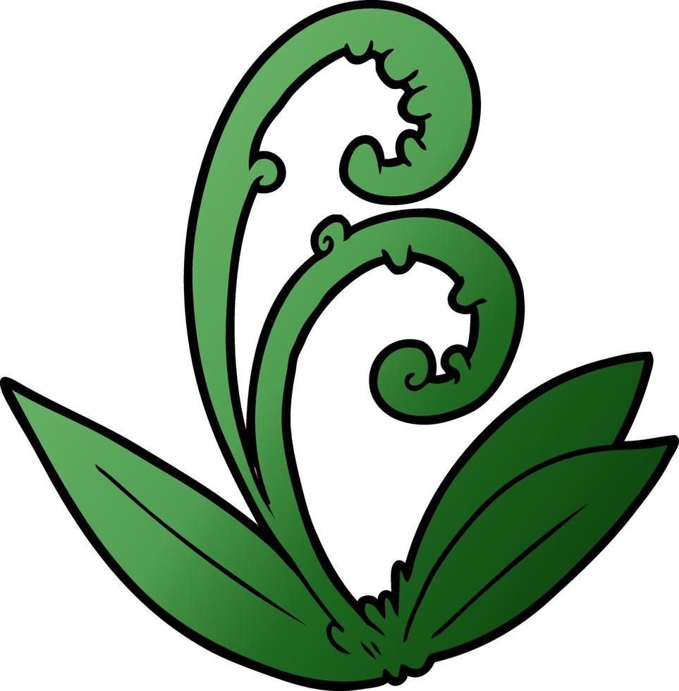 cartoon groen blad vector