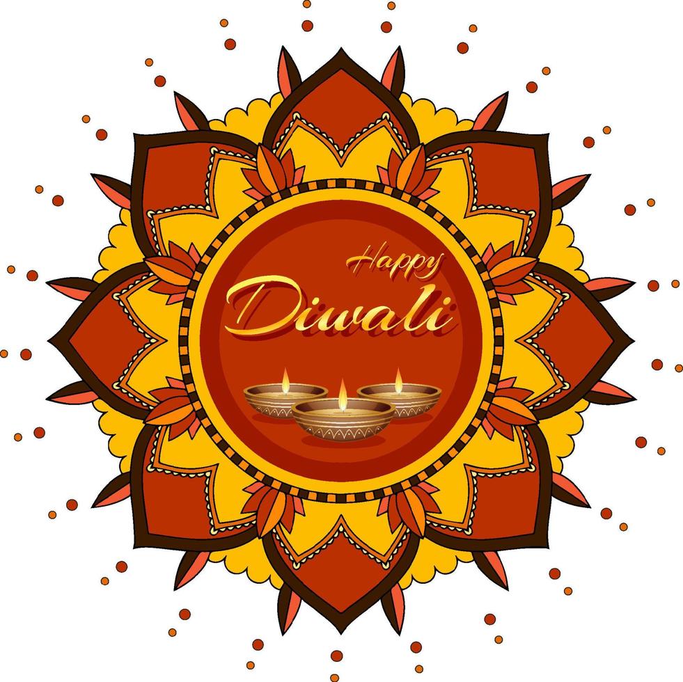 gelukkig diwali dag logo ontwerp vector