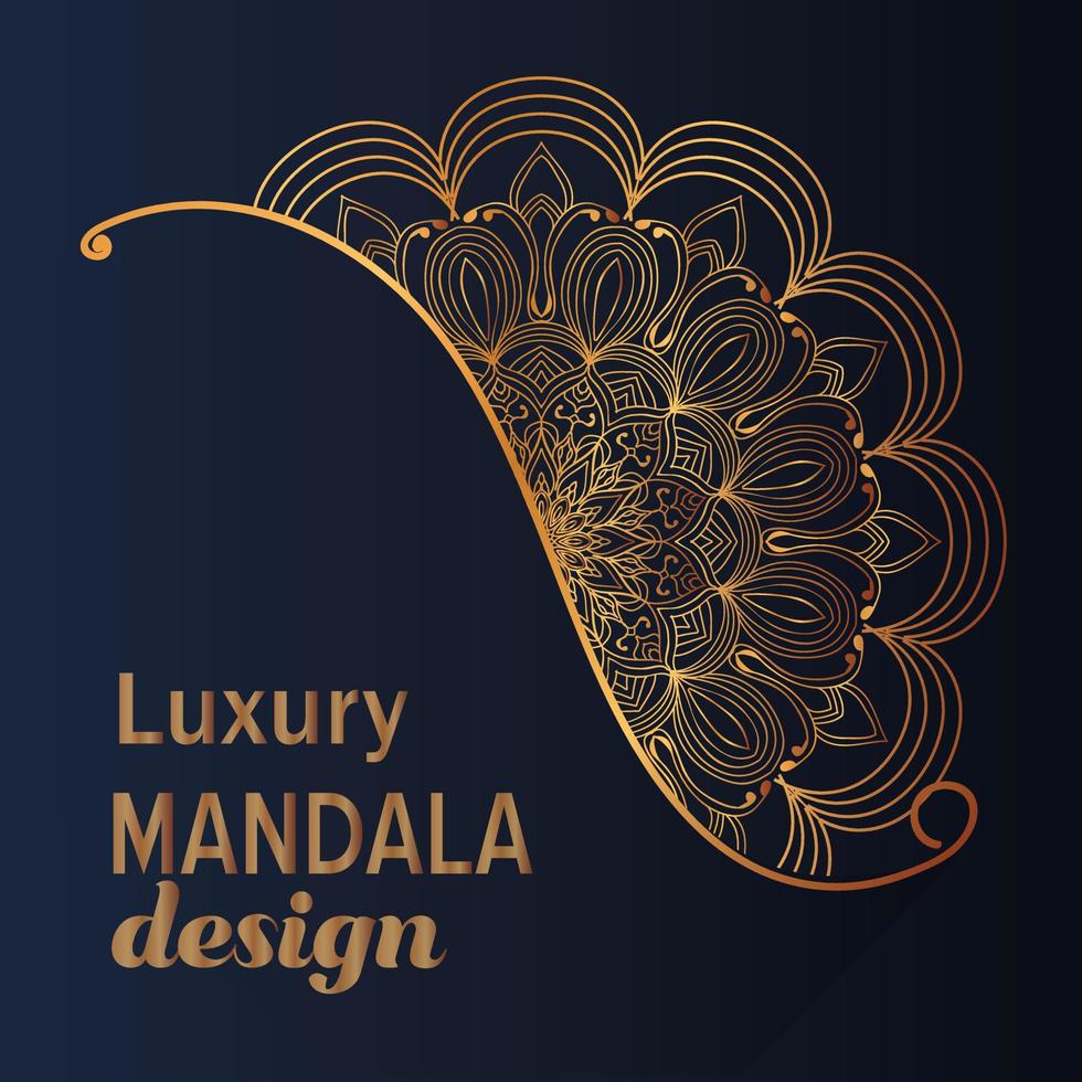 luxe mandala achtergrondontwerp vector